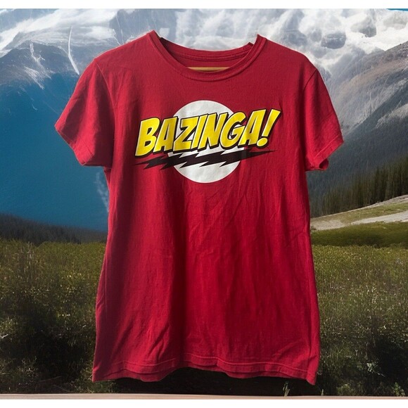 The Big Bang Theory Ripple Junction Bazinga Graphic T Shirt Tee Size XL Cotton - Picture 1 of 6